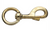 HEAVY BRASS SNAP CLIP SWIVEL ROUND EYE 32MM 115MM