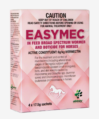 ABBEY EASYMEC IN FEED BROAD SPECTRUM WORMER 4X17.5G SATCHET